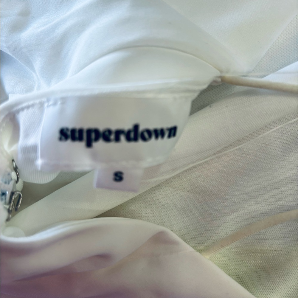 Superdown lime/white mini dress - Picture 7 of 7